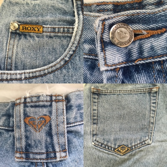 Quicksilver Roxy Button Fly Jean Shorts - Picture 5 of 8